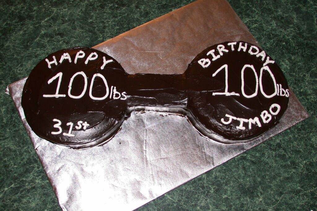 Bodybuilding Birthday Cake